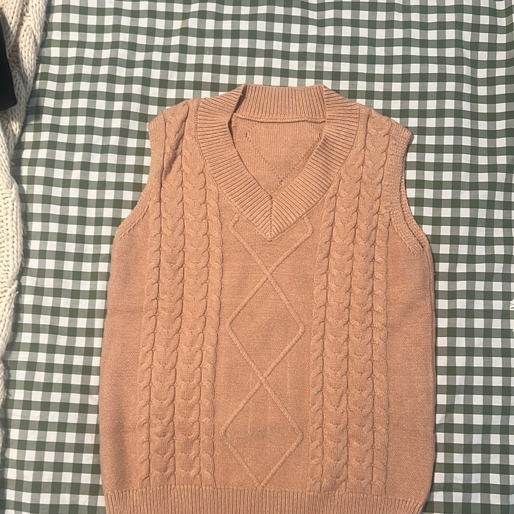 Tan Sweater Vest